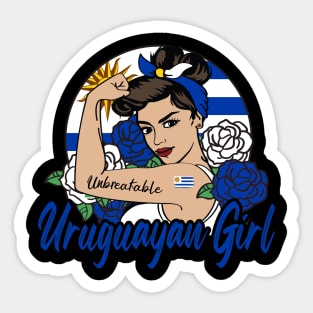 Uruguayan Girl Sticker